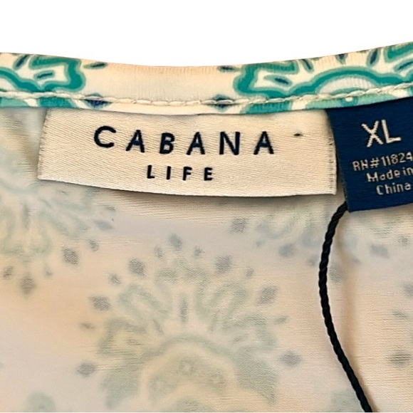 Cabana Life Amalfi Coast Cabana Blue & White Shift Dress, Womens size XL, NWT - Picture 5 of 14